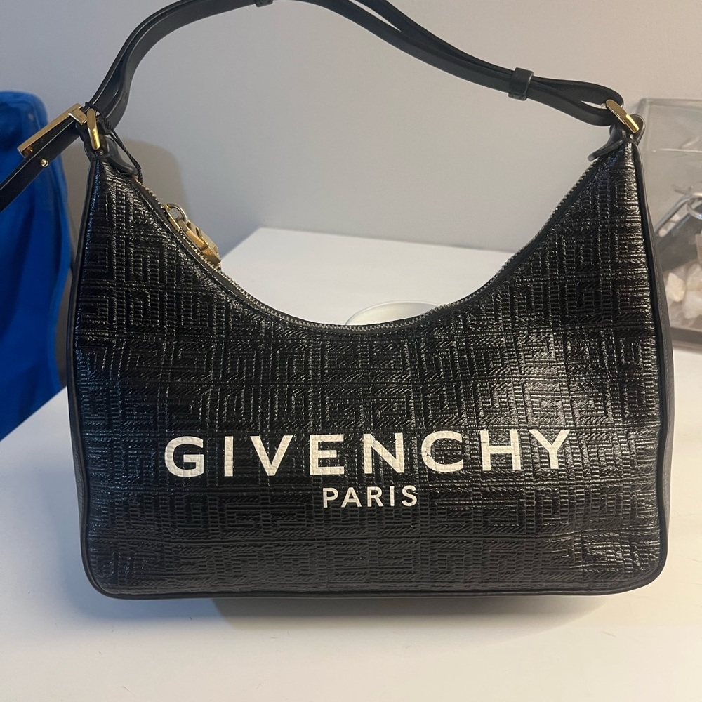 Givenchy Black Embossed Shoulder Bag